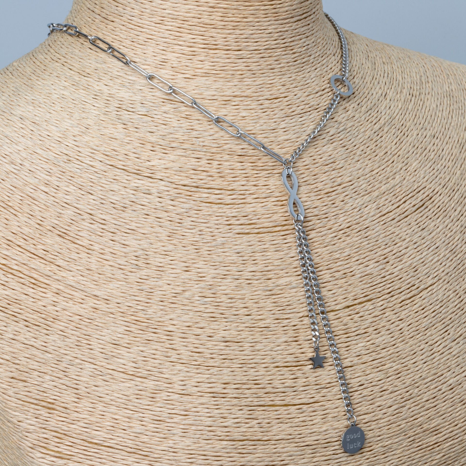 Steel Necklace Infinite