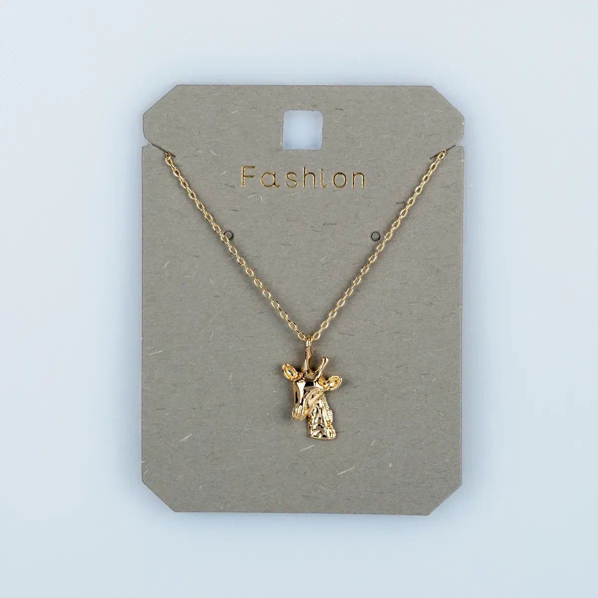 Toptan Kadın Vos Jewelry 14K Altın Kaplama Zürafa Kolye