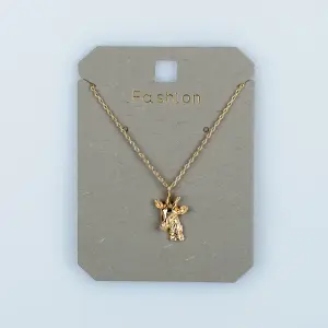 Toptan Kadın Vos Jewelry 14K Altın Kaplama Zürafa Kolye