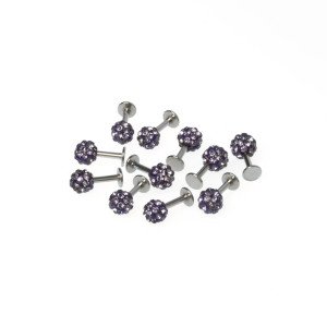 Toptan Piercing Labret Şambala Mumsuz 5mm Top Boy: 1.2x6x5mm
