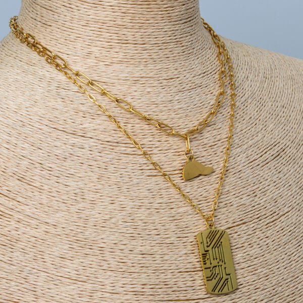 Steel Necklace Imprint