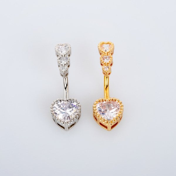 Piercing Göbek Kalp