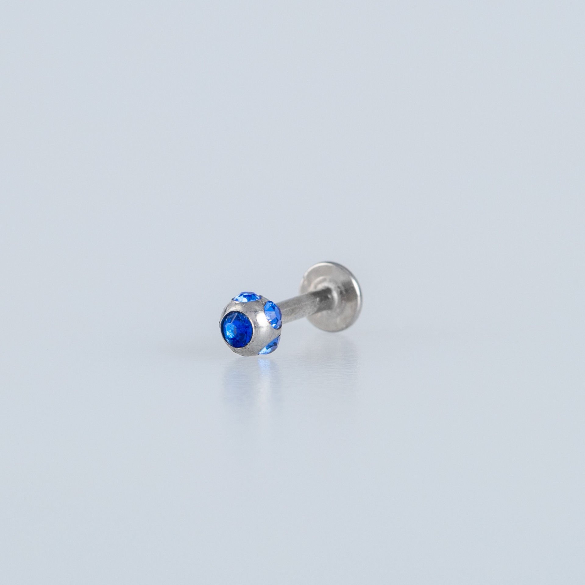Piercing Labret 3mm Taşlı Top