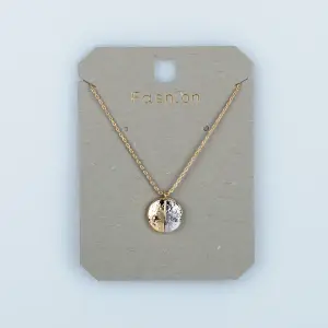 Toptan Kadın Vos Jewelry 14K Çift Renk Dövme Madalyon Kolye