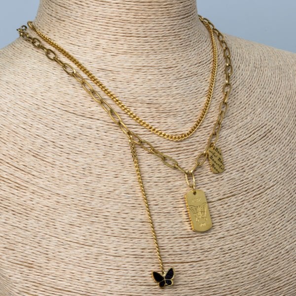 Steel Necklace Imprint