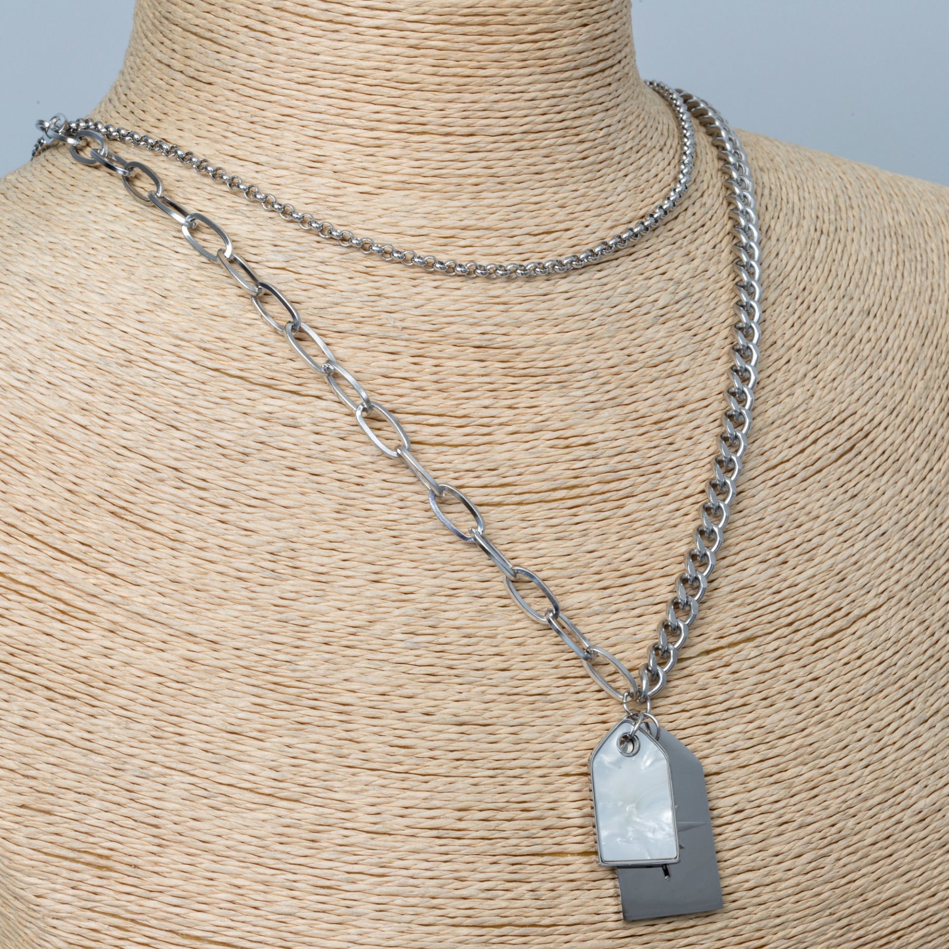 Steel Necklace Imprint