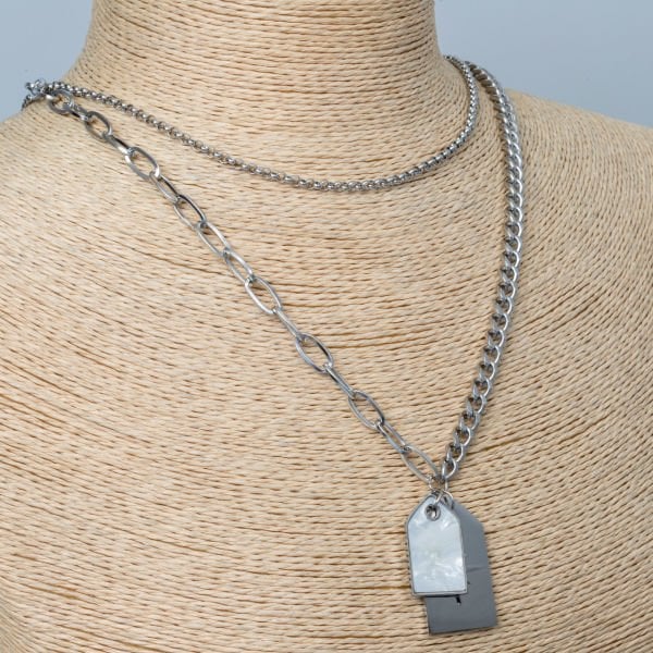 Steel Necklace Imprint