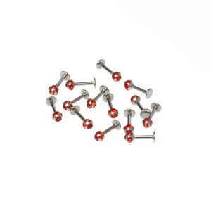 Piercing Labret 3mm Taşlı Top