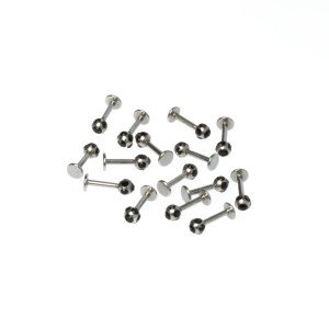 Piercing Labret 3mm Taşlı Top
