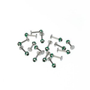 Piercing Labret 3mm Taşlı Top