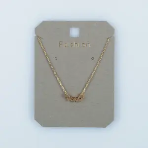 Toptan Kadın Vos Jewelry 14K Altın Kaplama Sıralı Beşli Yıldız Kolye
