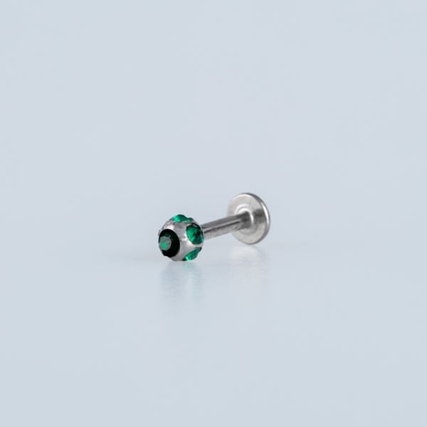 Piercing Labret 3mm Taşlı Top