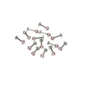Piercing Labret 3mm Taşlı Top