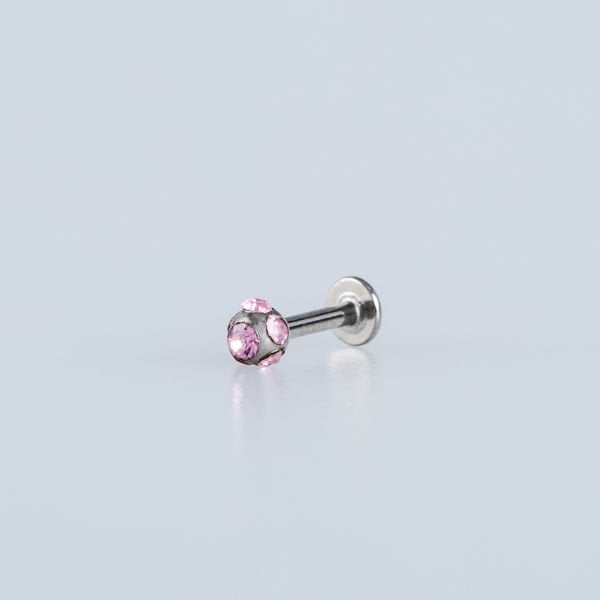 Piercing Labret 3mm Taşlı Top