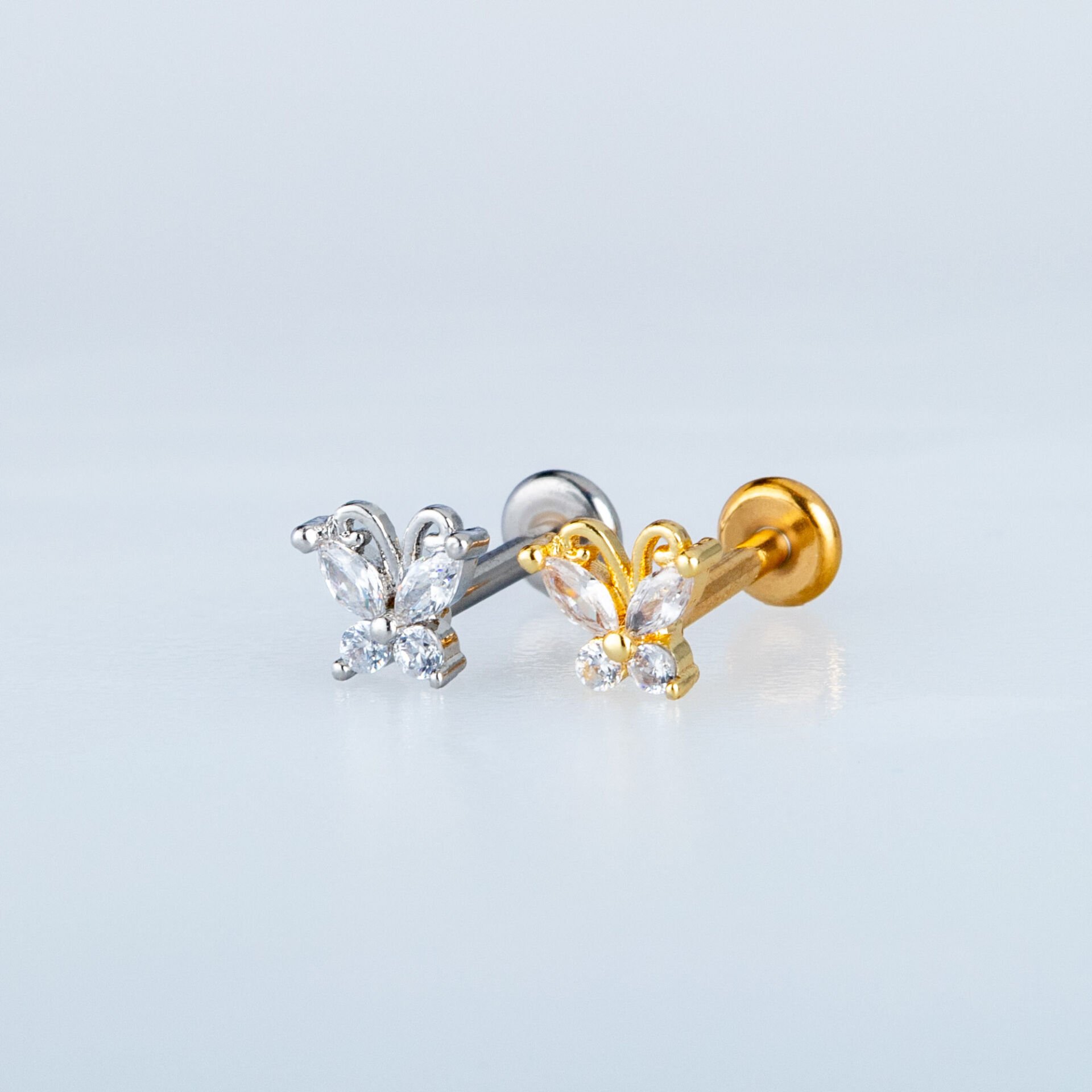 Piercing Tragus Kelebek Sarı