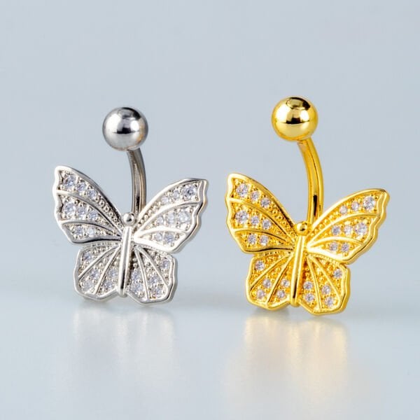 Piercing Göbek Kelebek
