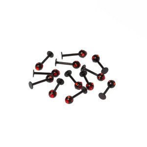 Piercing Labret 4mm Taşlı Top