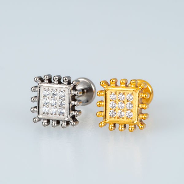 Piercing Titanyum Tragus Sarı