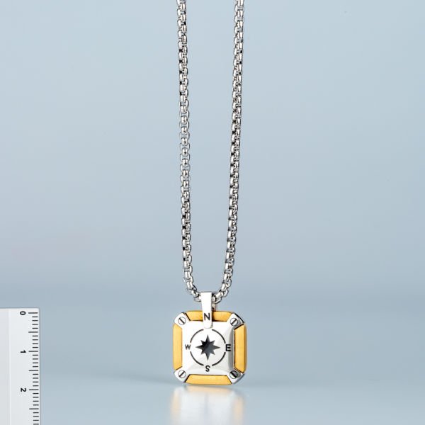 Steel Necklace Compass Elite