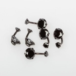Piercing Göbek 10mm Taş