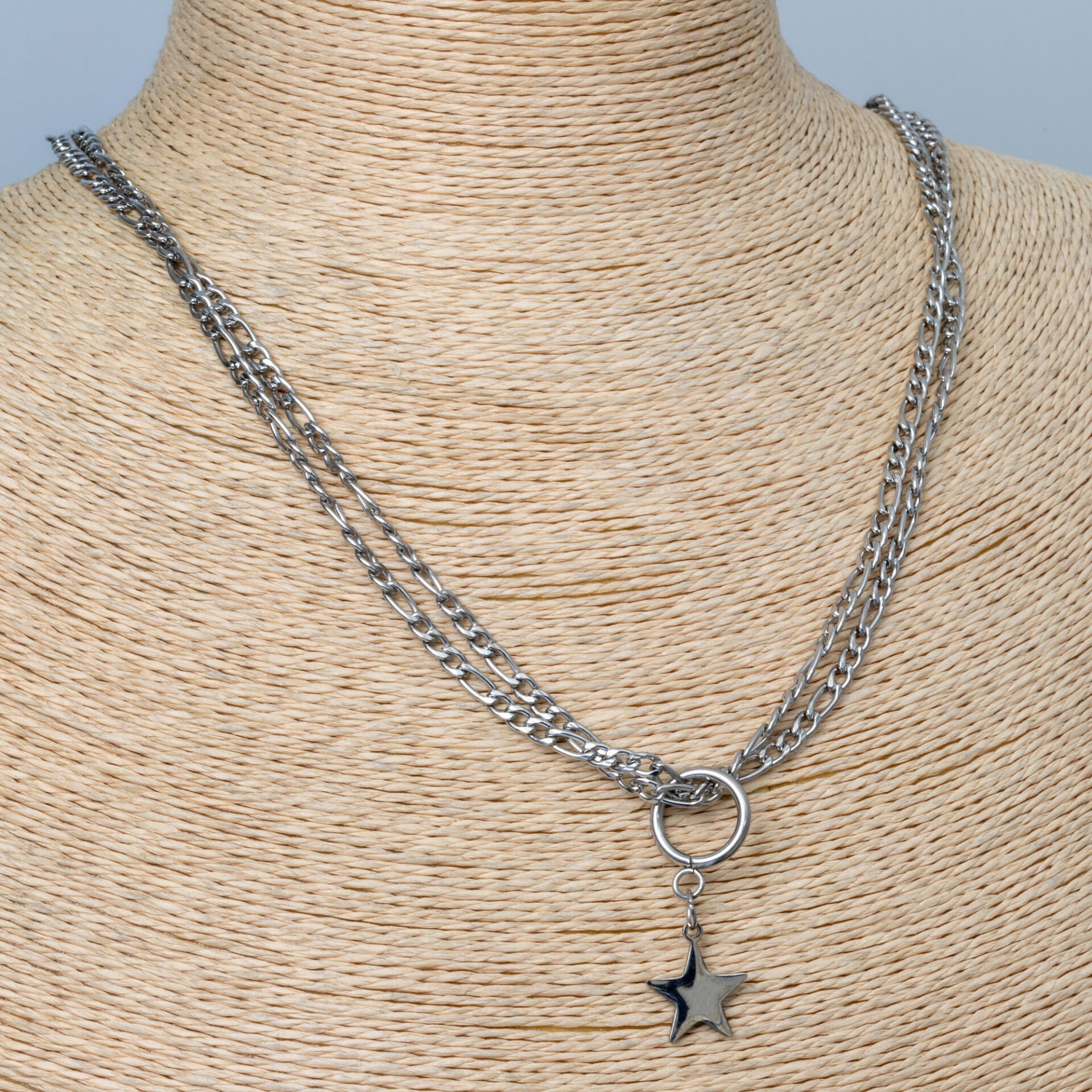 Steel Necklace Star