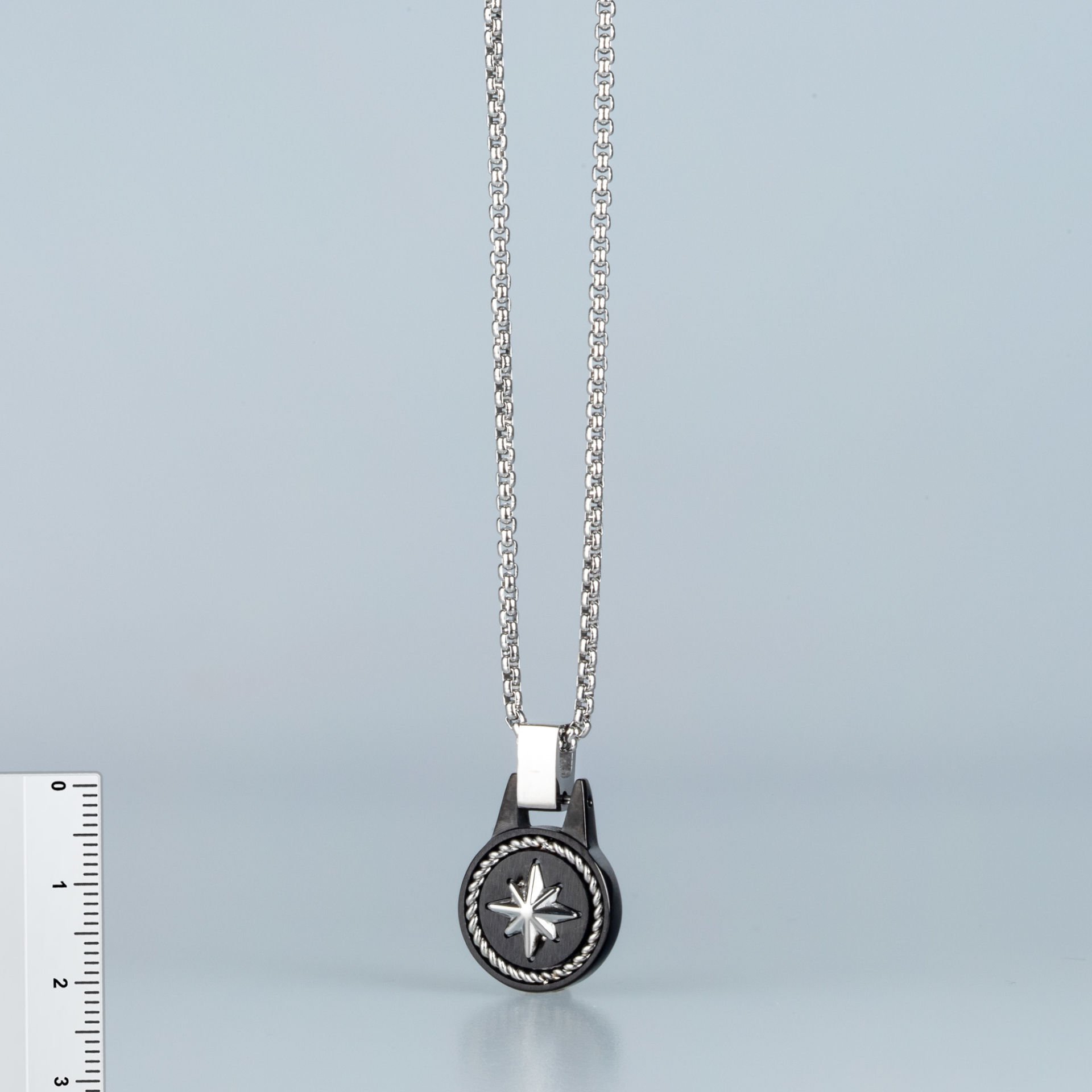 Steel Necklace Compass Elite