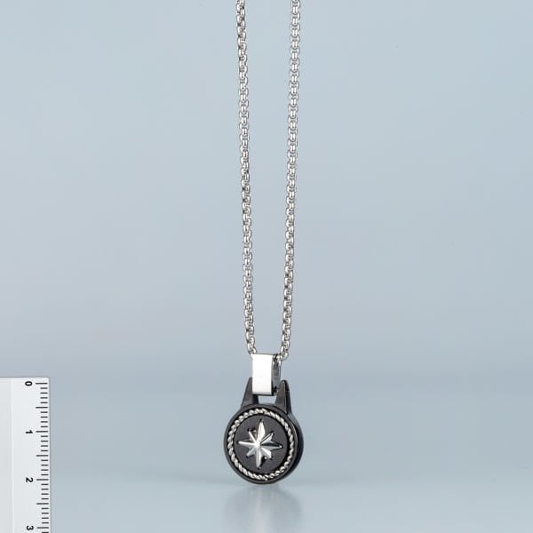 Steel Necklace Compass Elite