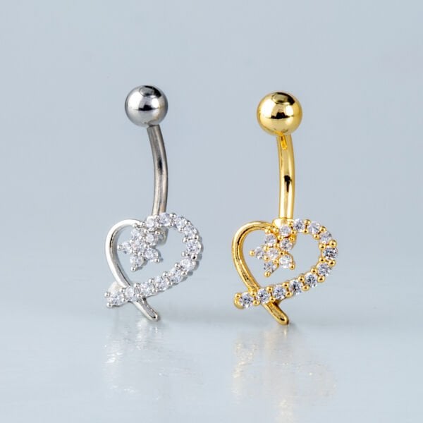 Piercing Göbek Kalp