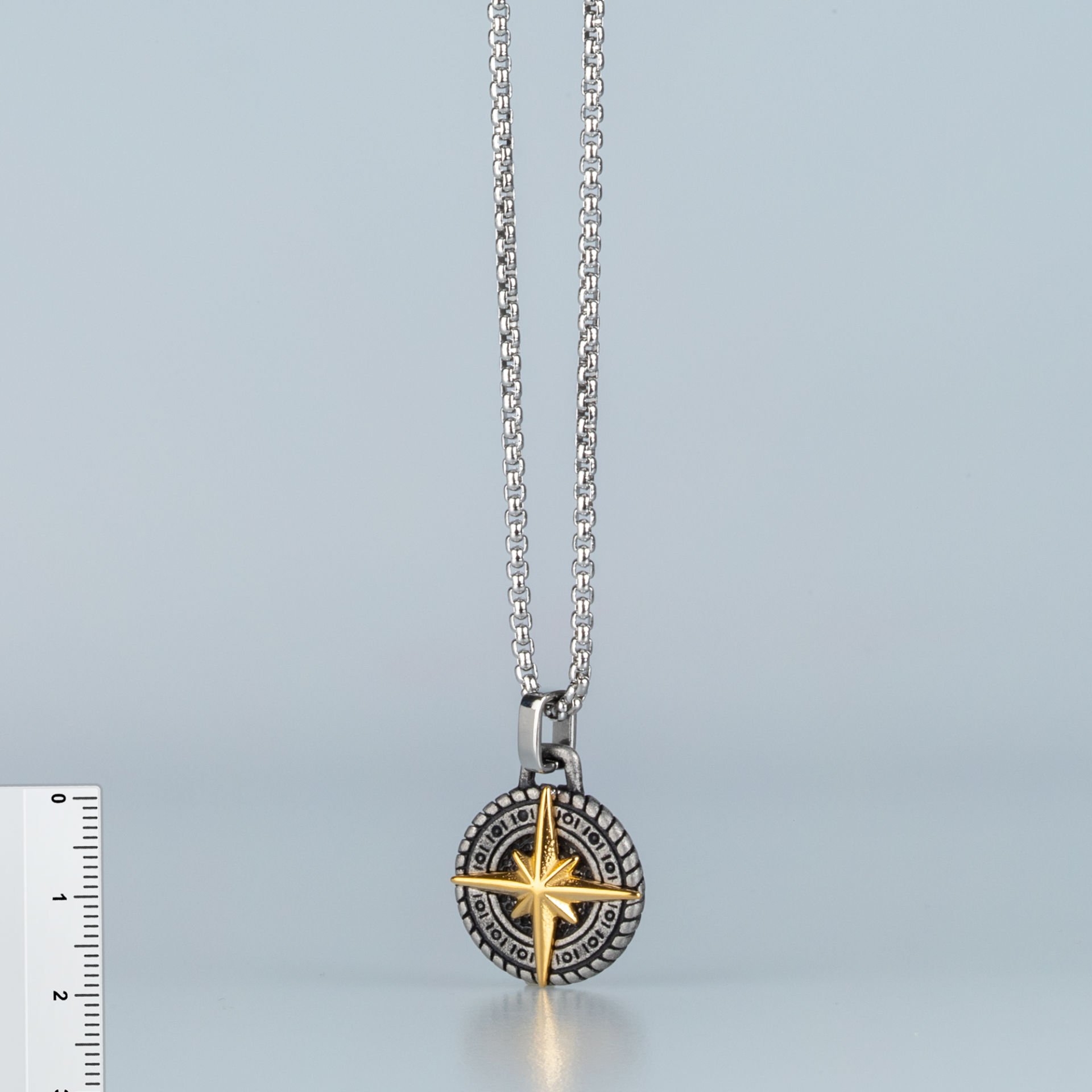 Steel Necklace Compass Elite