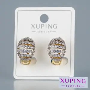 Toptan Xuping Burgu Desen Halka Küpe