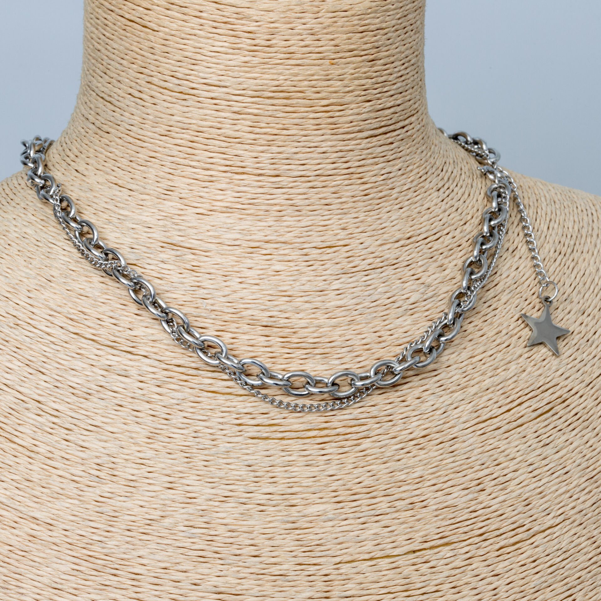 Çelik Kolye Yıldız