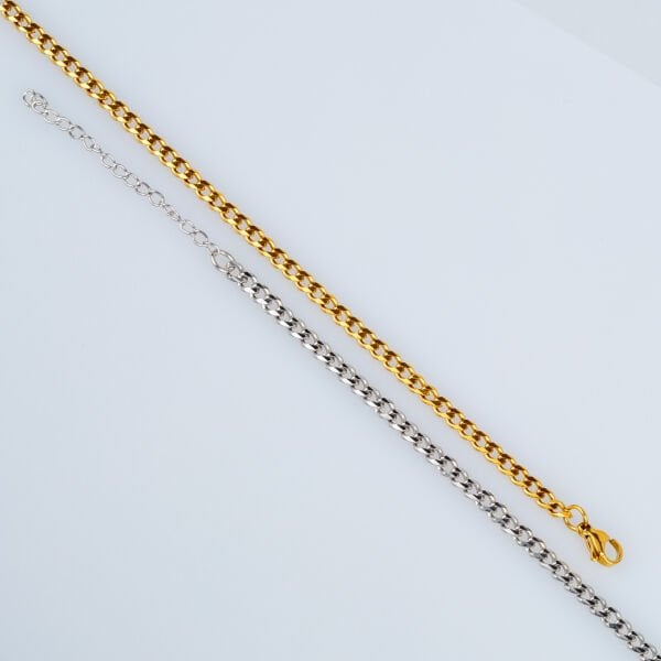 Çelik Zincir Bileklik 4mm Kalınlık