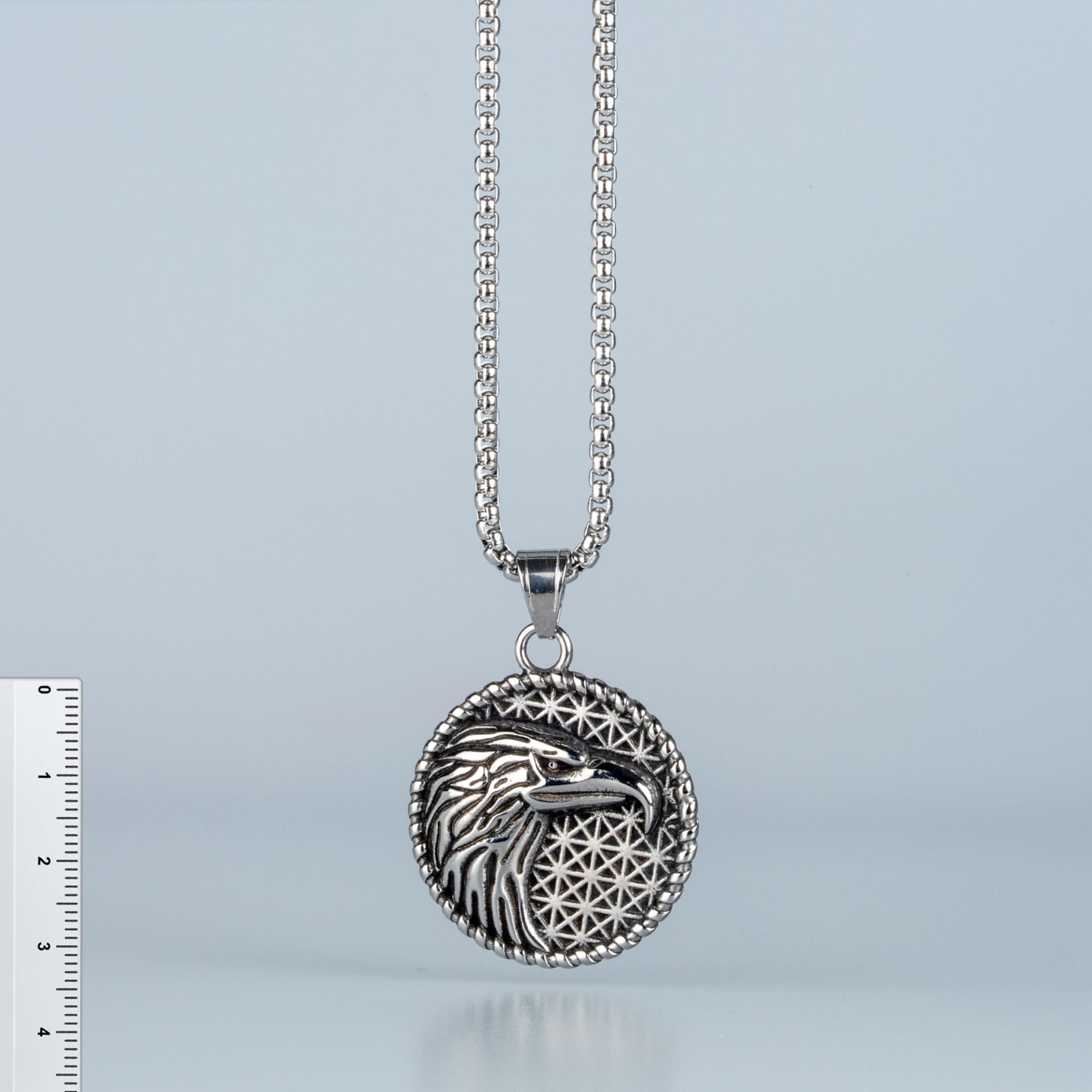 Steel Necklace Eagle
