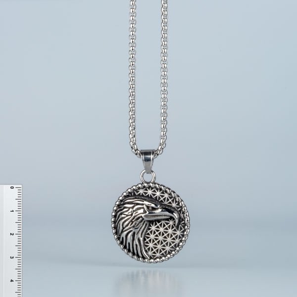 Steel Necklace Eagle