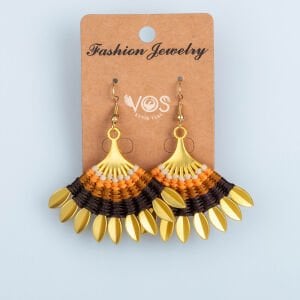 El Yapımı Pirinç Makrome Küpe 3 Renk Seçeneği 1 Çift Renk 3