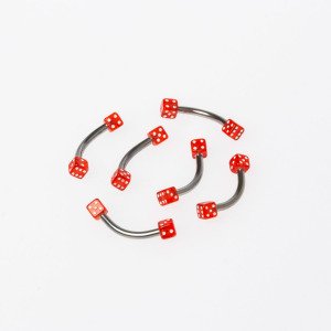 Piercing Eyebrow 2mm Dice