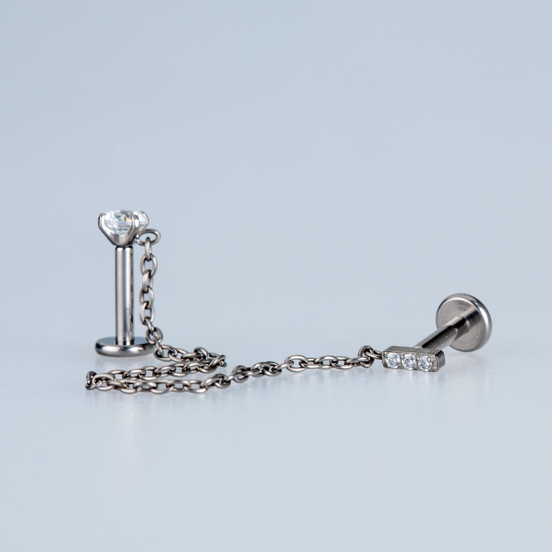 Piercing Titanyum Zincirli Tragus Helix