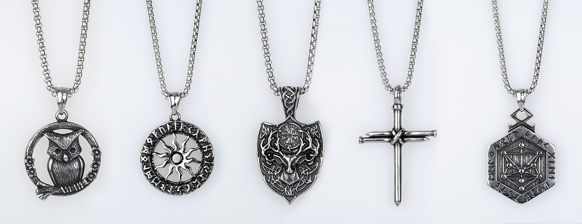 Toptan Erkek Çelik Kolye